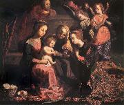 Josefa of Ayala The martimonio mistico of Holy Catalina France oil painting artist